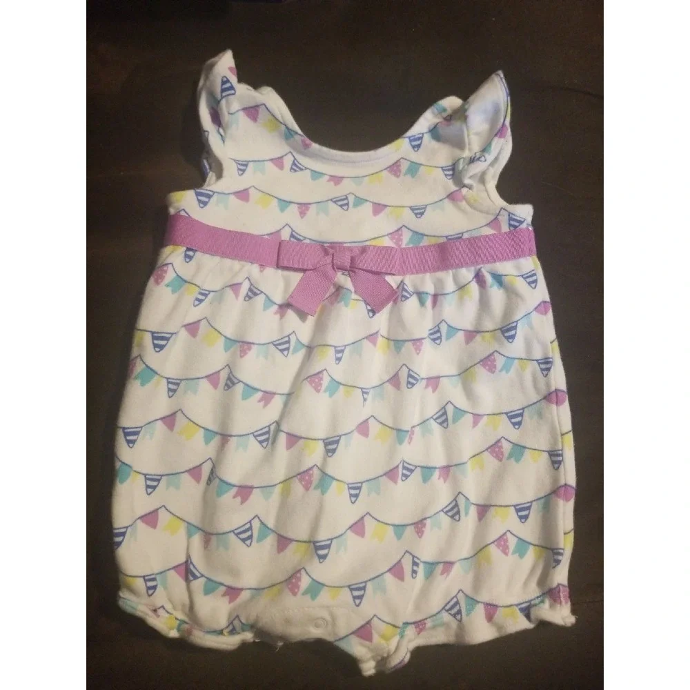 Gymboree pinwheel pastels romper‎ 6 12 months